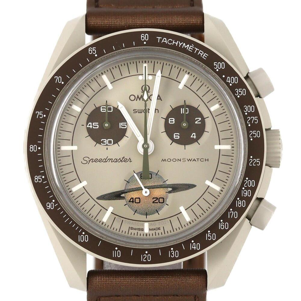 Swatch x Omega Mission to Saturn SO33T100 Bioceramic Quartz Watch